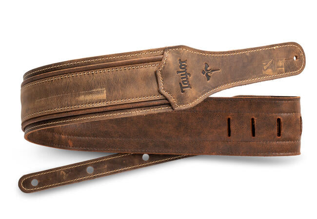 Taylor Wings Distressed Leather Guitar Strap