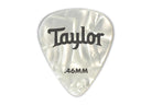 Taylor Celluloid 351 Guitar Picks, White Pearl, 12-Pack