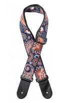 Stagg Woven Guitar Strap Paisley Pattern 2 Red 1