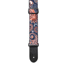 Stagg Woven Guitar Strap Paisley Pattern 2 Red 2