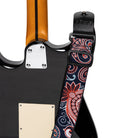 Stagg Woven Guitar Strap Paisley Pattern 2 Red 3