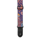 Stagg Woven Guitar Strap Paisley Pattern 2 Orange 2