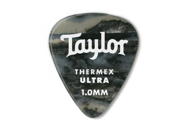 Taylor Premium 351 Thermex Guitar Picks, Black Onyx, 6-Pack