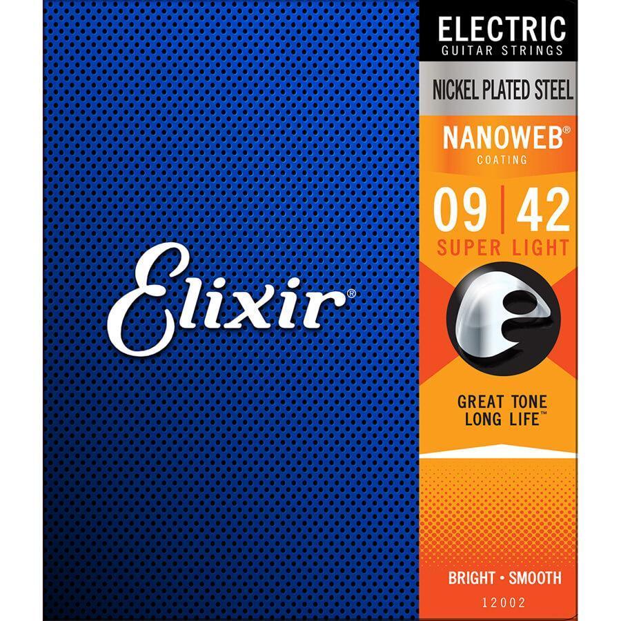 Elixir Nanoweb Super Light Electric Guitar Strings Rose Morris