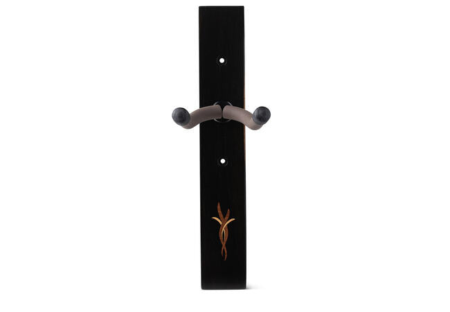 Taylor Bouquet Guitar Hanger - Ebony, Wood Inlay