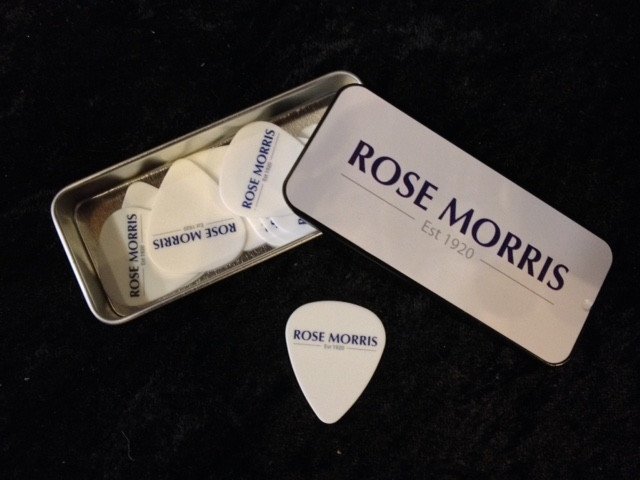 Rose Morris Logo Pick Tin with 12 Dunlop Picks -  - ROSE MORRIS - Picks