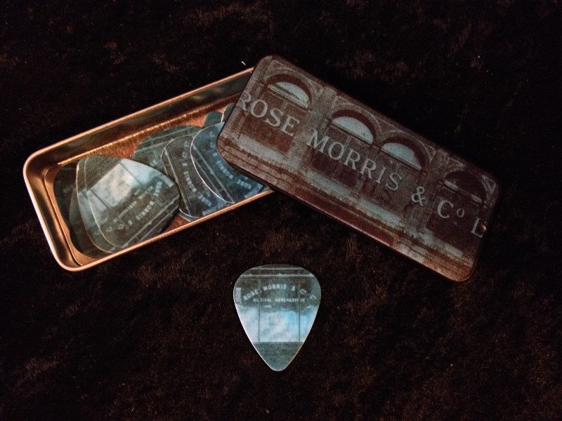 Rose Morris Original Building Pick Tin with 12 Dunlop Picks -  - ROSE MORRIS - Picks